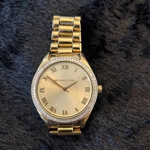 Michael Kor’s stainless steel watch